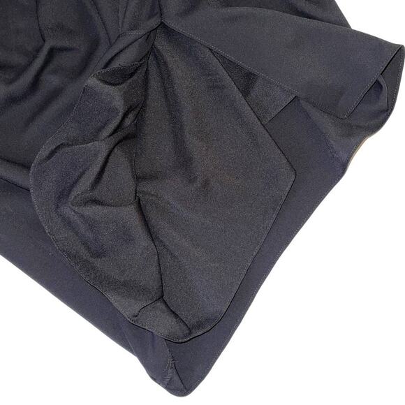 Amanda Uprichard Jasalina Backless Ruched Black Mini Dress Size Large - Picture 12 of 14